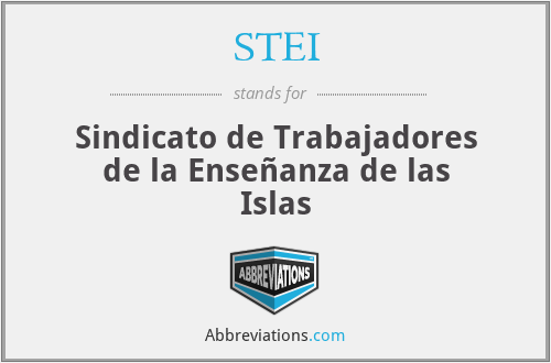 STEI - Sindicato de Trabajadores de la Enseñanza de las Islas