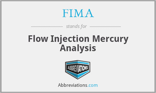 FIMA - Flow Injection Mercury Analysis
