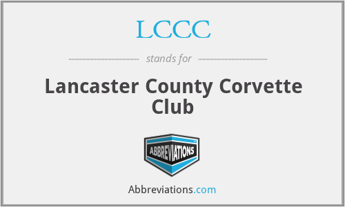 LCCC - Lancaster County Corvette Club