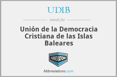 UDIB - Unión de la Democracia Cristiana de las Islas Baleares