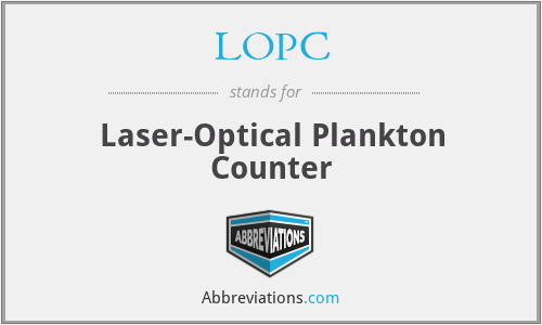 LOPC - Laser-Optical Plankton Counter