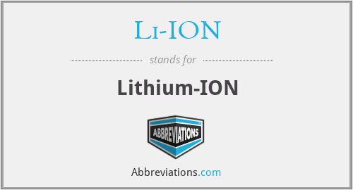 Li-ION - Lithium-ION