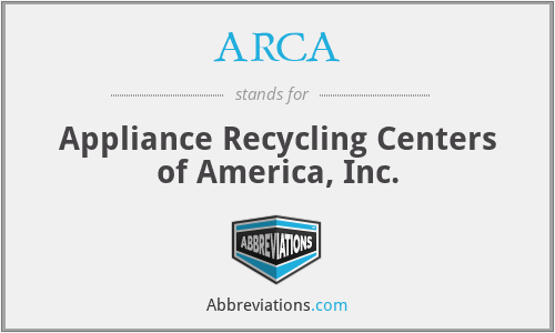 ARCA - Appliance Recycling Centers of America, Inc.