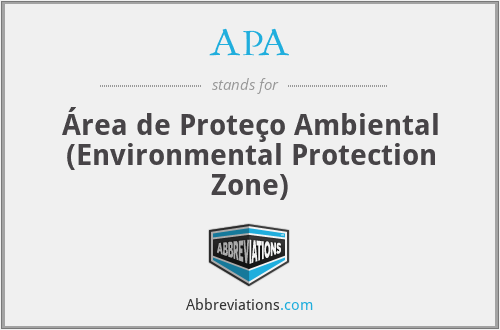 APA - Área de Proteço Ambiental (Environmental Protection Zone)