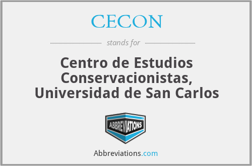 CECON - Centro de Estudios Conservacionistas, Universidad de San Carlos