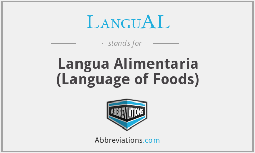 LanguAL - Langua Alimentaria (Language of Foods)
