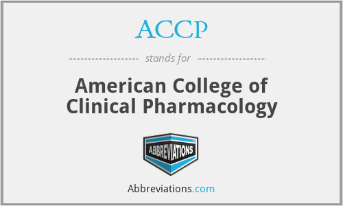 ACCP - American College of Clinical Pharmacology