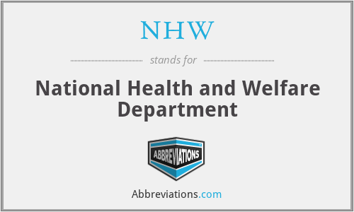 NHW - National Health and Welfare Department