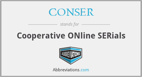 CONSER - Cooperative ONline SERials
