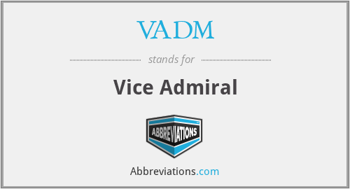 VADM - Vice Admiral