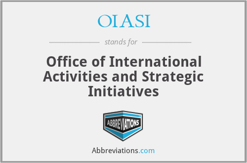 OIASI - Office of International Activities and Strategic Initiatives