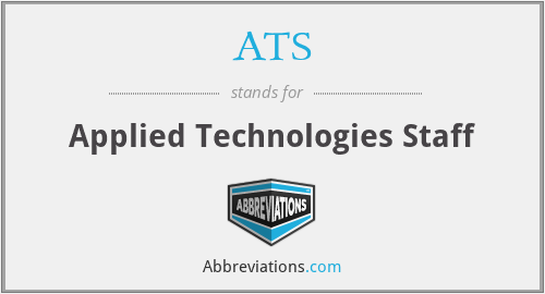 ATS - Applied Technologies Staff
