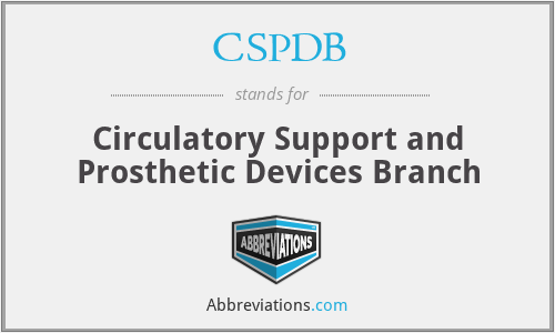 CSPDB - Circulatory Support and Prosthetic Devices Branch