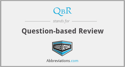 QbR - Question-based Review