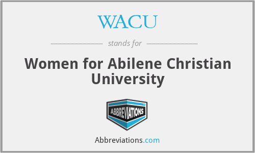 WACU - Women for Abilene Christian University