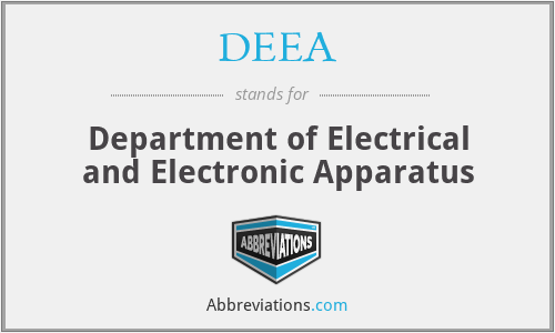 DEEA - Department of Electrical and Electronic Apparatus
