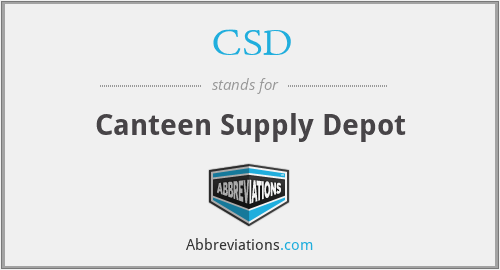 CSD - Canteen Supply Depot