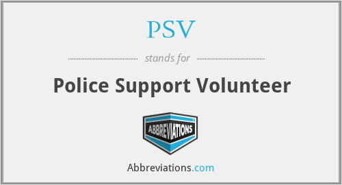 PSV - Police Support Volunteer
