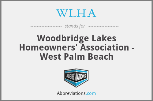 WLHA - Woodbridge Lakes Homeowners' Association - West Palm Beach