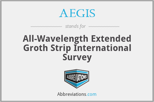 AEGIS - All-Wavelength Extended Groth Strip International Survey