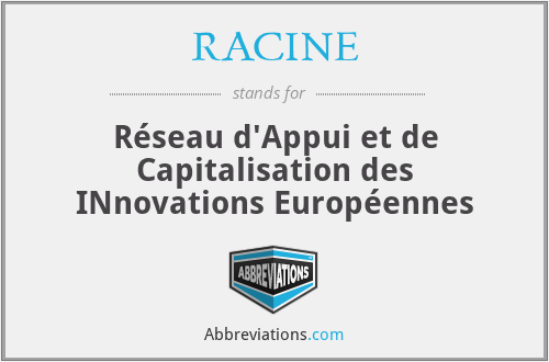 RACINE - Réseau d'Appui et de Capitalisation des INnovations Européennes