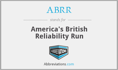 ABRR - America's British Reliability Run