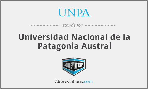 UNPA - Universidad Nacional de la Patagonia Austral