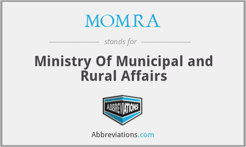 MOMRA - Ministry Of Municipal and Rural Affairs