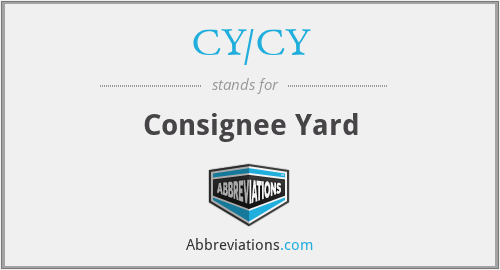 CY/CY - Consignee Yard