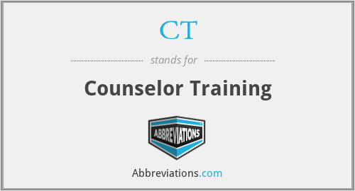 CT - Counselor Training
