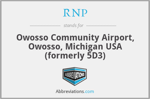 RNP - Owosso Community Airport, Owosso, Michigan USA (formerly 5D3)