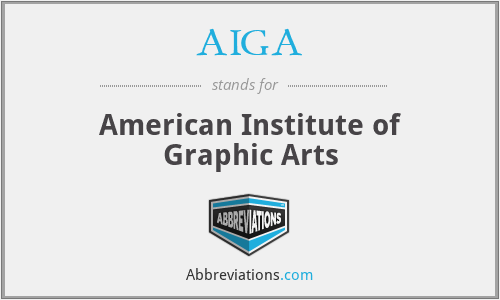 AIGA - American Institute of Graphic Arts