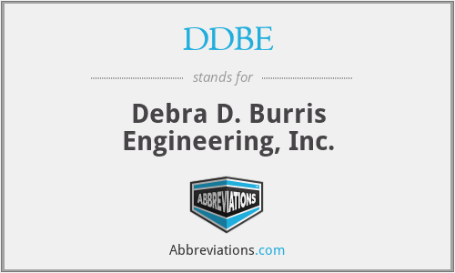 DDBE - Debra D. Burris Engineering, Inc.