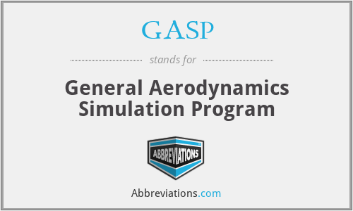 GASP - General Aerodynamics Simulation Program