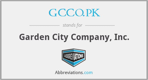 GCCO.PK - Garden City Company, Inc.