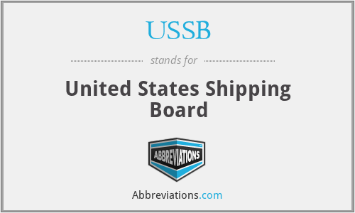 USSB - United States Shipping Board