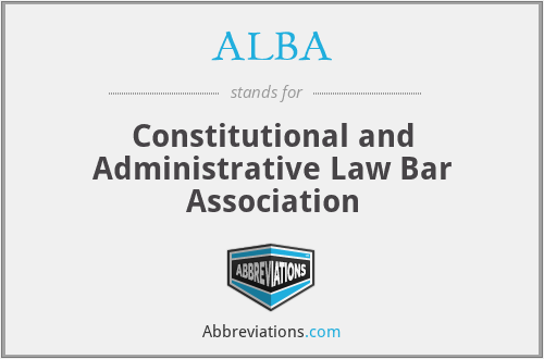 ALBA - Constitutional and Administrative Law Bar Association