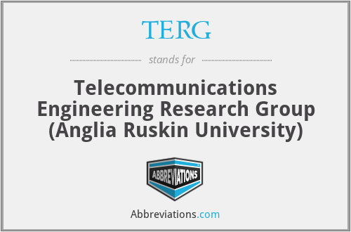 TERG - Telecommunications Engineering Research Group (Anglia Ruskin University)