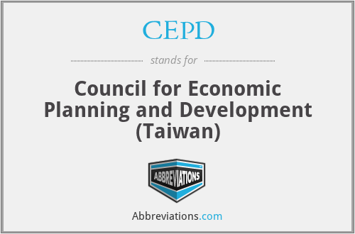CEPD - Council for Economic Planning and Development (Taiwan)