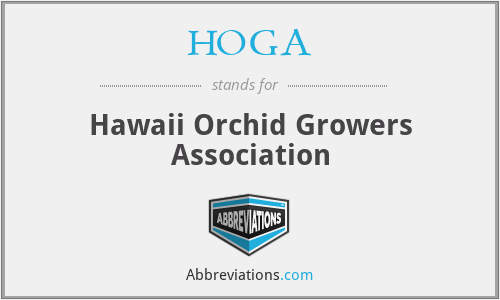 HOGA - Hawaii Orchid Growers Association