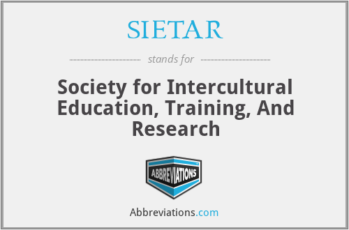 SIETAR - Society for Intercultural Education, Training, And Research