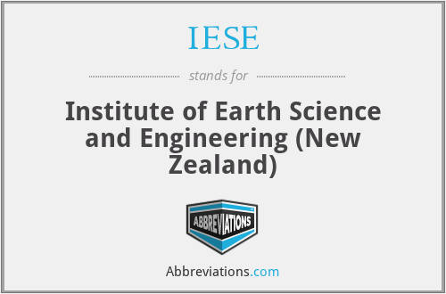 IESE - Institute of Earth Science and Engineering (New Zealand)