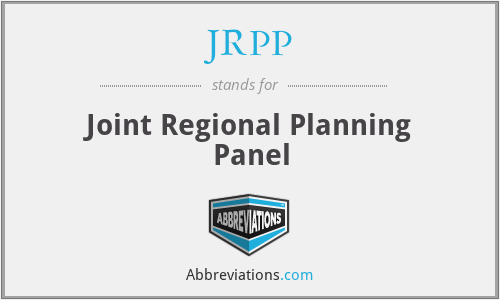 JRPP - Joint Regional Planning Panel