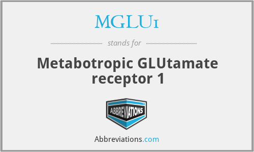 MGLU1 - Metabotropic GLUtamate receptor 1