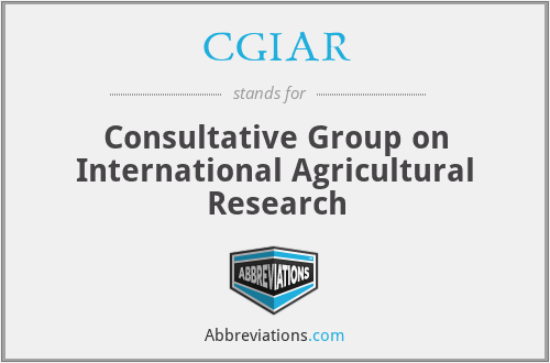 CGIAR - Consultative Group on International Agricultural Research