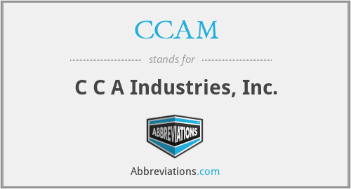 CCAM - C C A Industries, Inc.