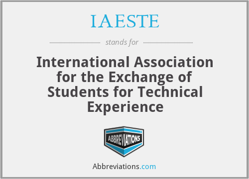 IAESTE - International Association for the Exchange of Students for Technical Experience