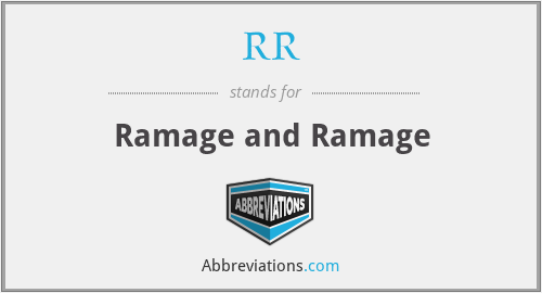 RR - Ramage and Ramage