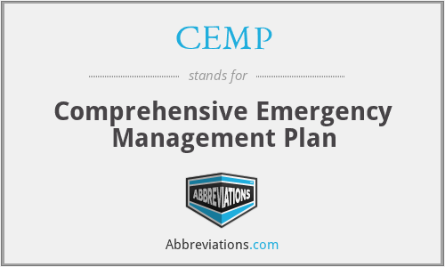 CEMP - Comprehensive Emergency Management Plan