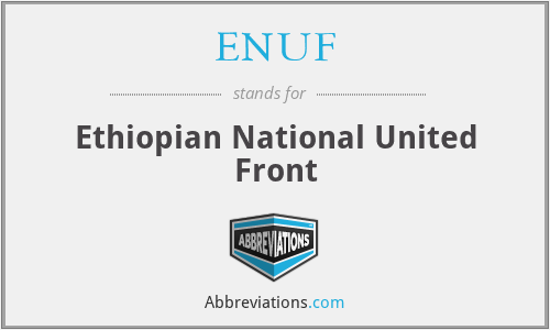 ENUF - Ethiopian National United Front